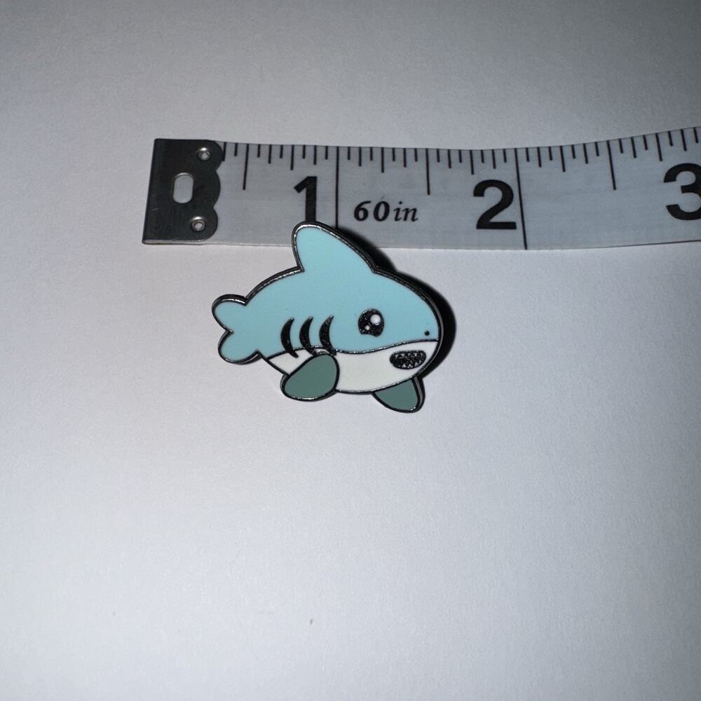 Blue Shark Pin Brooch